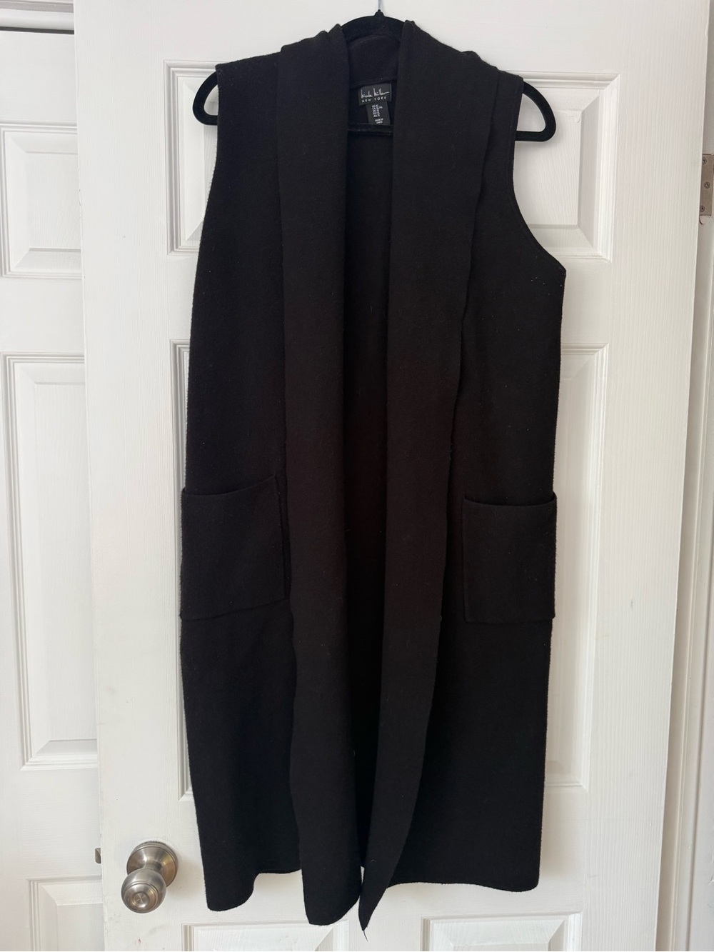 Essential Sleeveless Long Vest Dress - Black (Nicole Miller New York)
